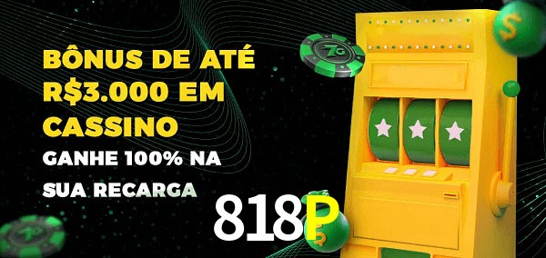 818P melhor bônus de depósito