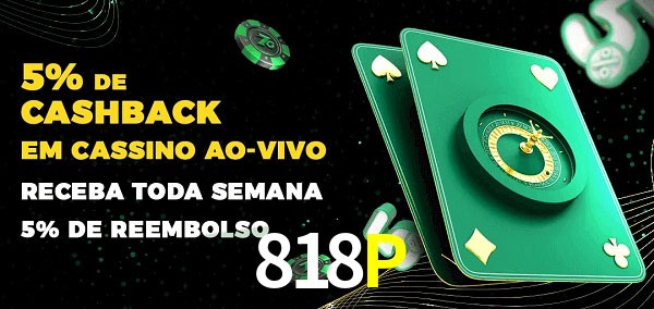 Promoções do cassino ao Vivo 818P